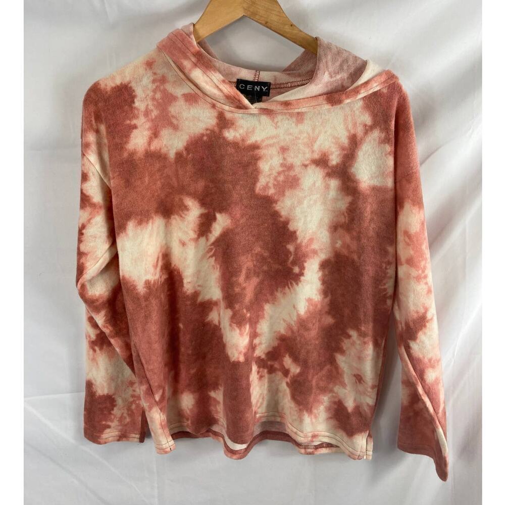 NWT Ceny Tie Dye Soft Hooded Sweater Xs